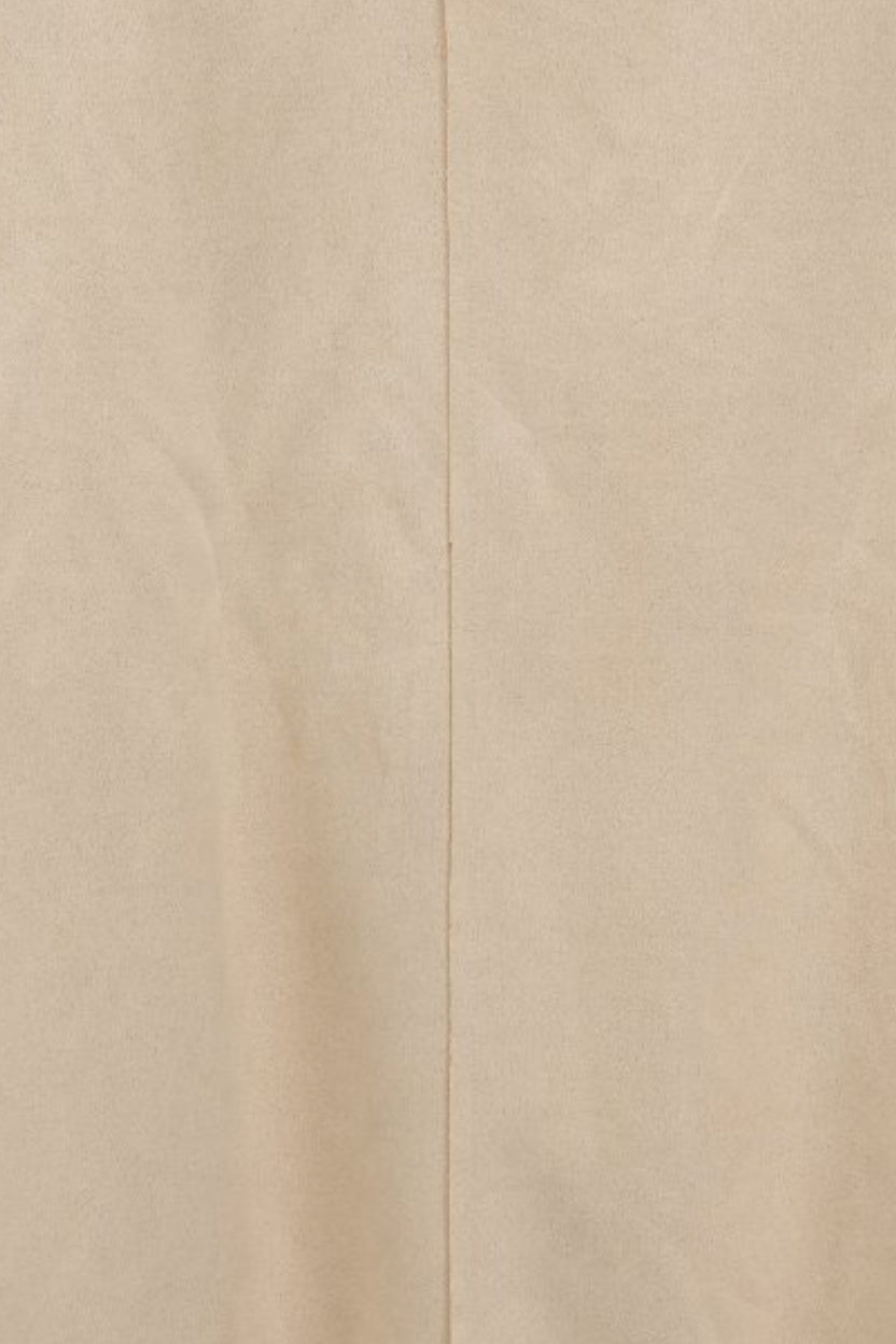 Womens Solid Cream Suede Front Shrug - Image 7