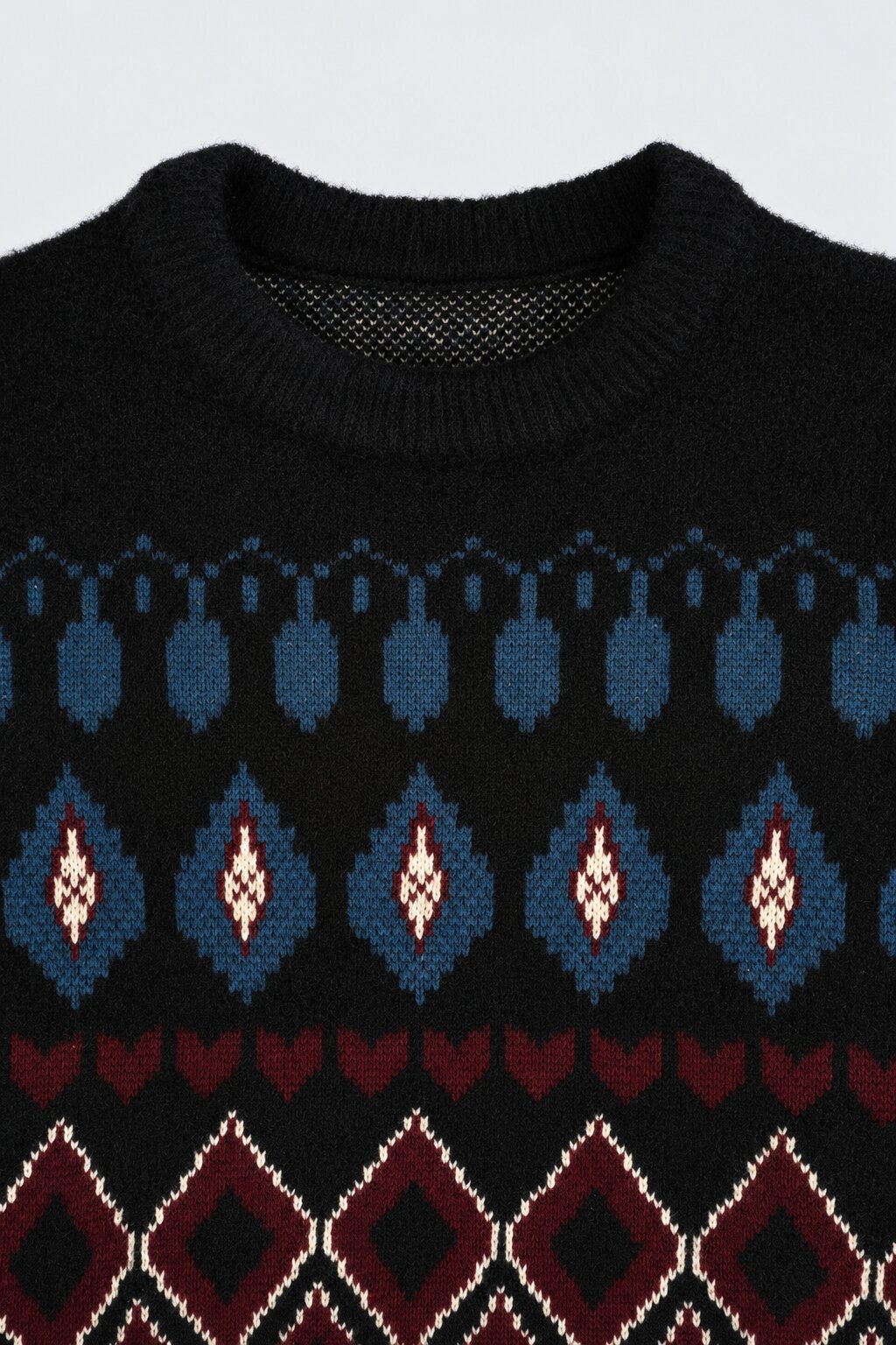 Boys Multi Colored Argyle Diamond Pattern Sweater - Image 6