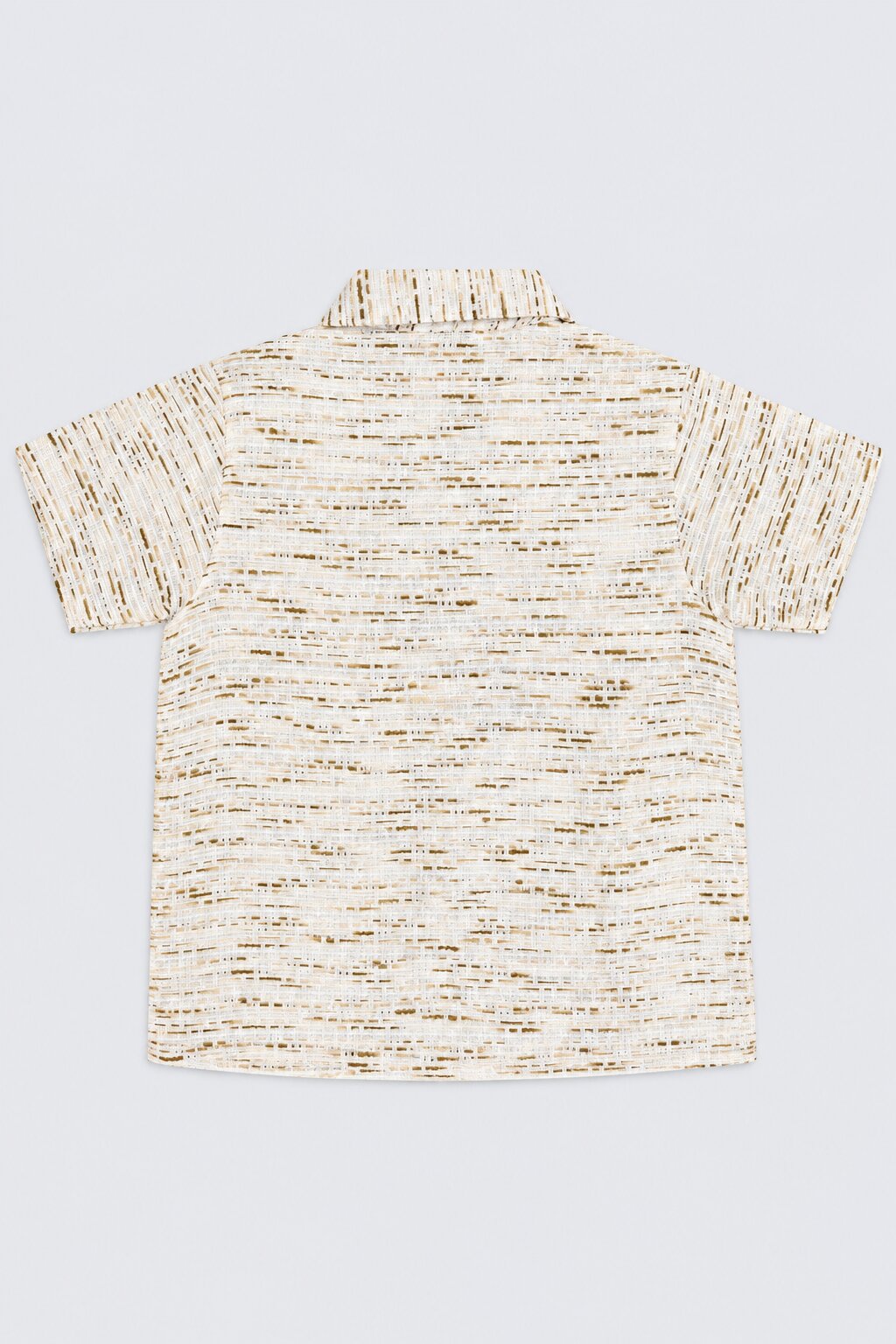 Tweens Boys Cream Textured Cotton Shirt - Image 4