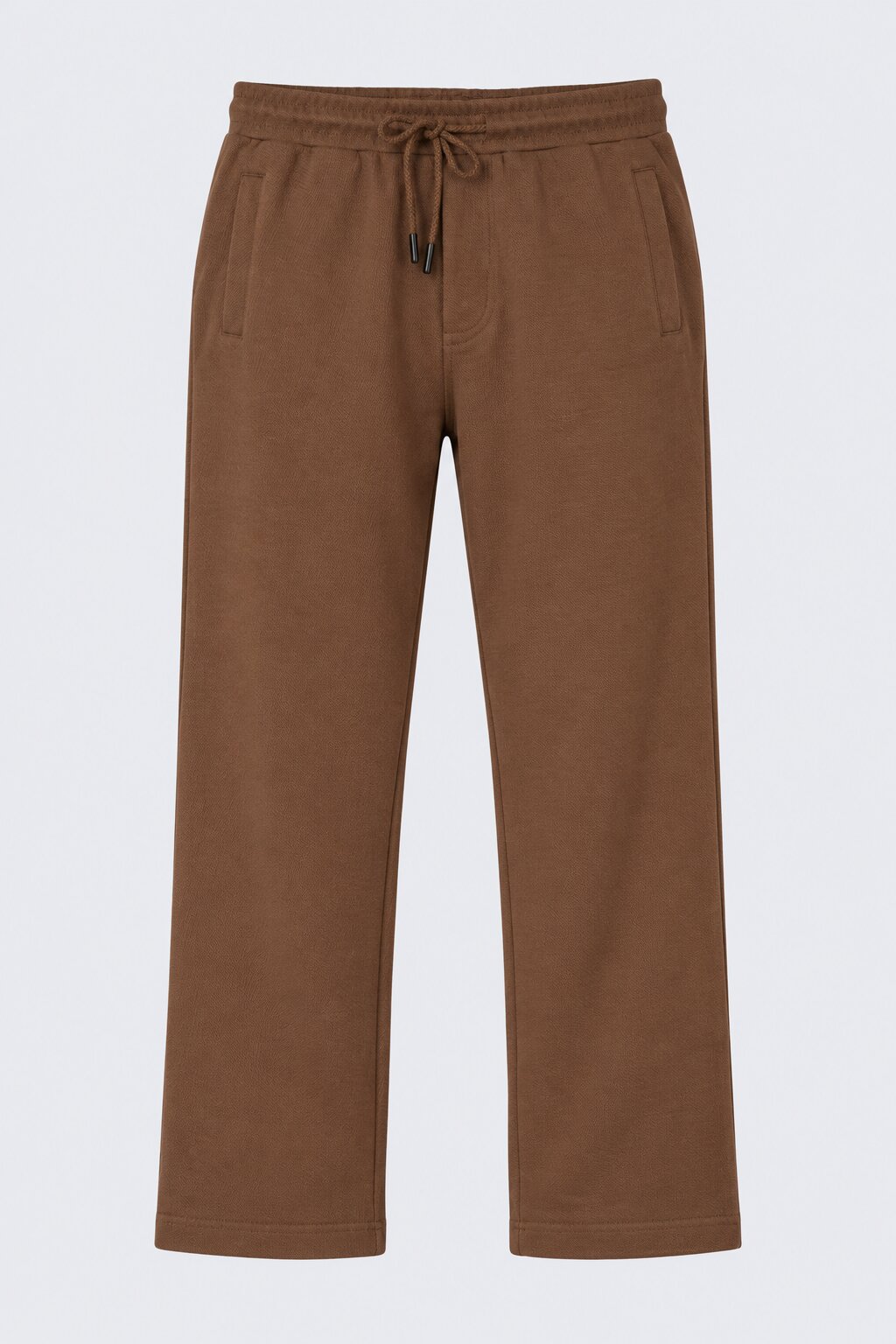 Mens Solid Brown Relaxed Fit Track Pant - Image 6