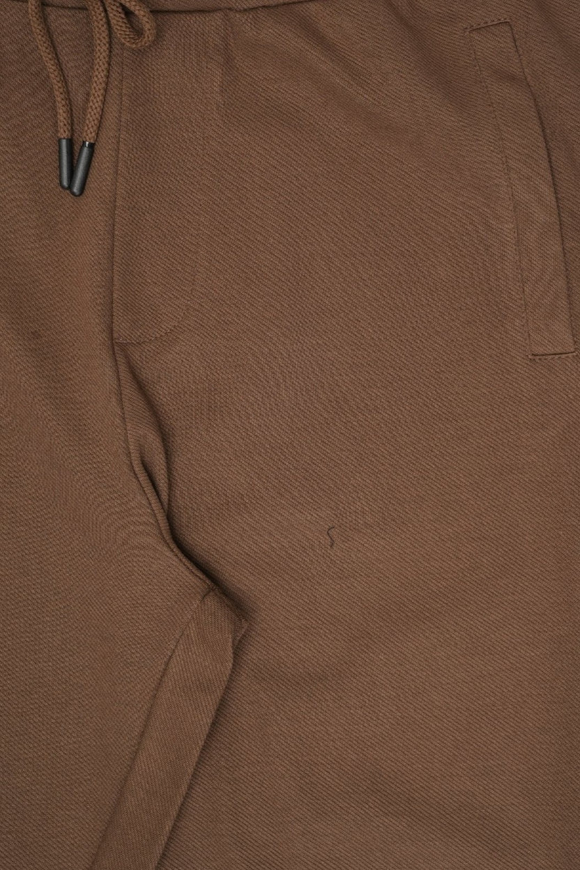 Mens Solid Brown Relaxed Fit Track Pant - Image 7