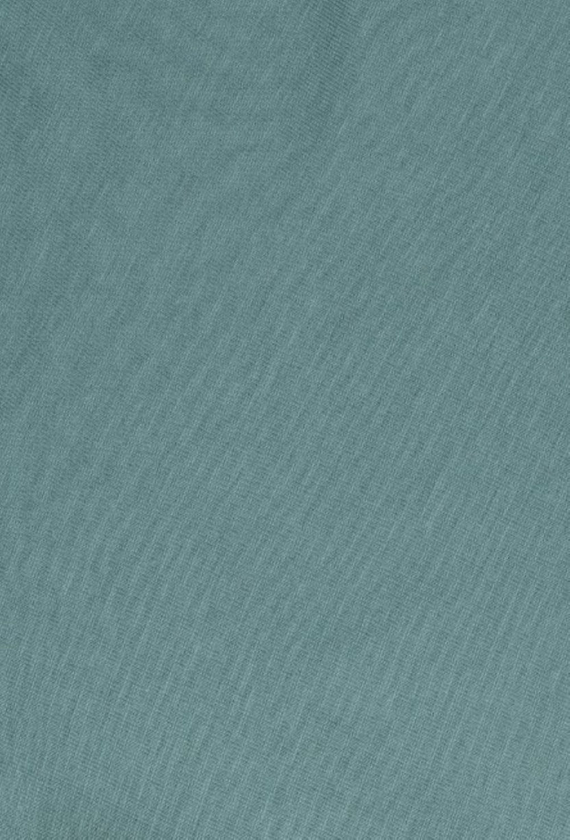 Mens Teal Solid Regular Fit T-Shirt - Image 8