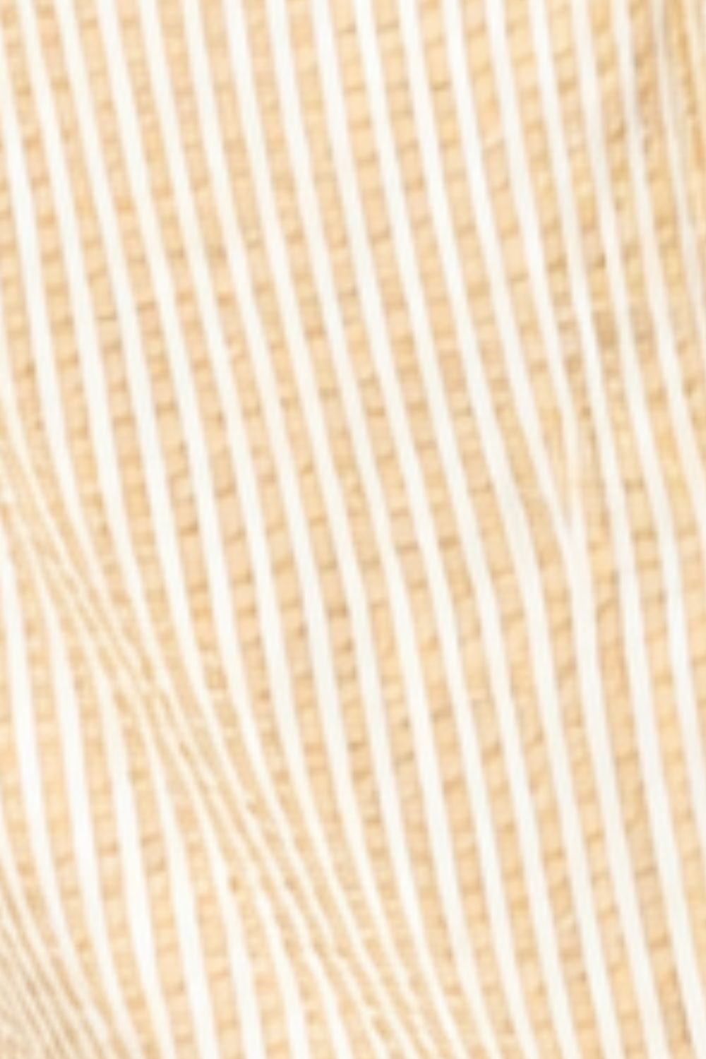 Mens Yellow and White Striped Regular Fit Shirt - Image 7