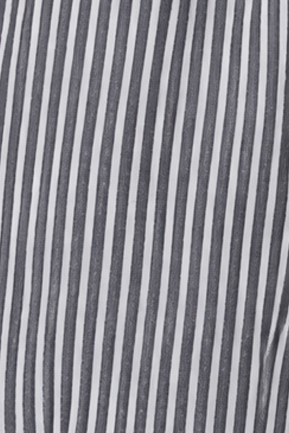 Mens Charcoal and White Striped Drawstring Lounge Shorts - Image 7