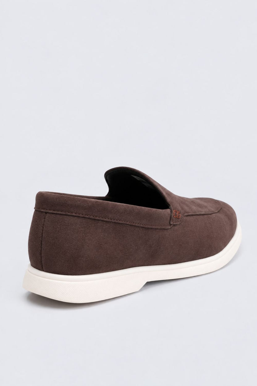 Mens Solid Brown Slip-On Casual Loafer - Image 3