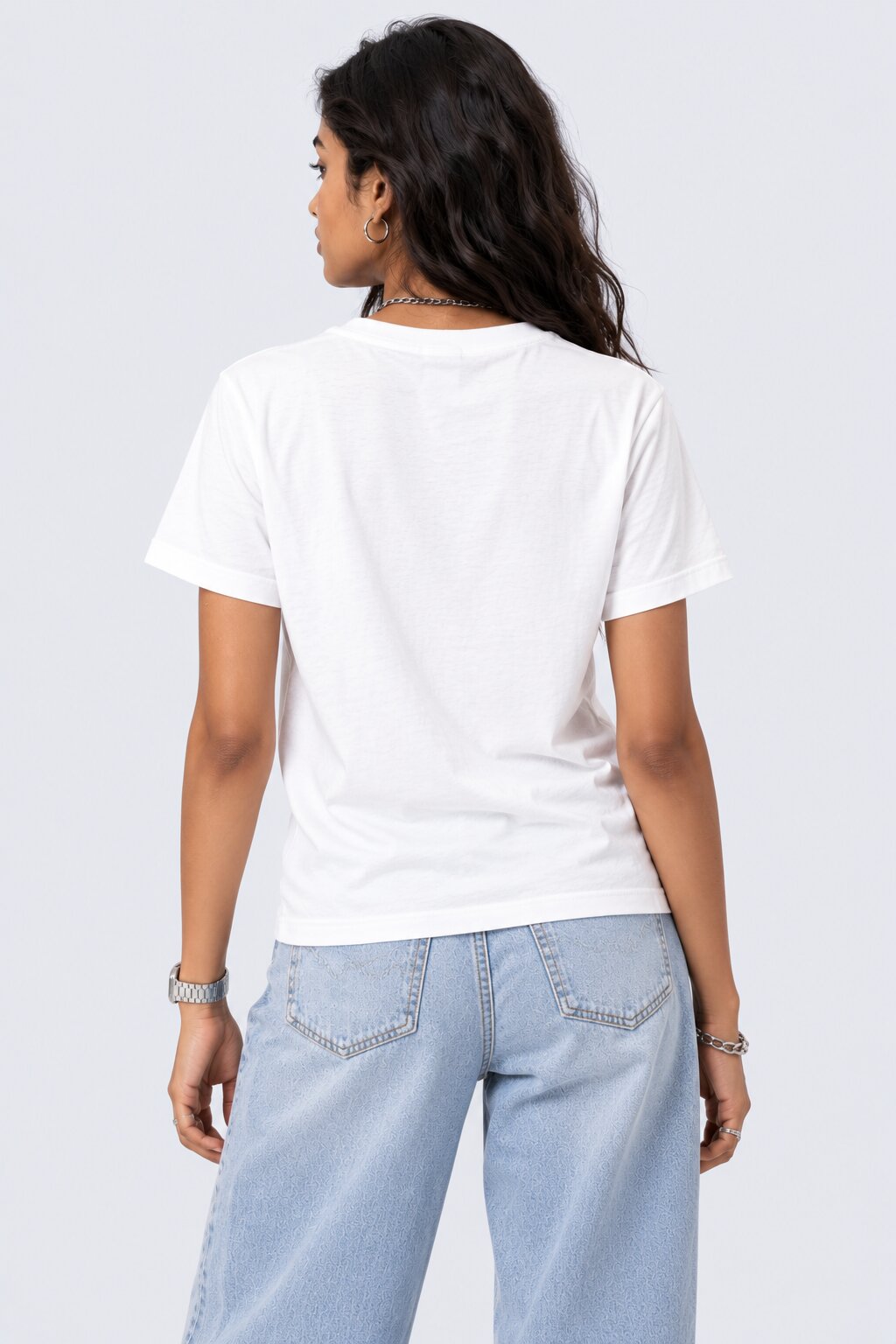 White Self-Love Club Typography Print T-Shirt - Image 5