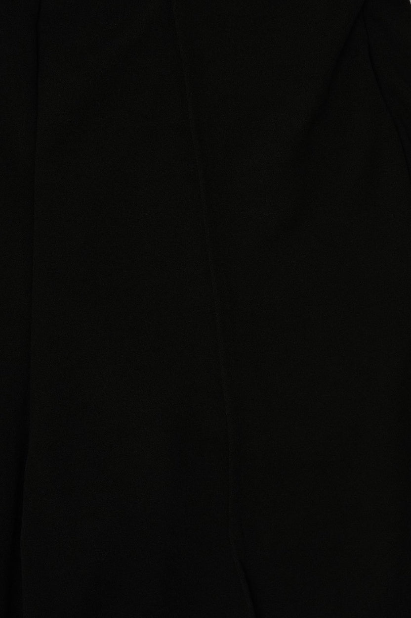 Womens Solid Black Straight Fit Trouser - Image 7