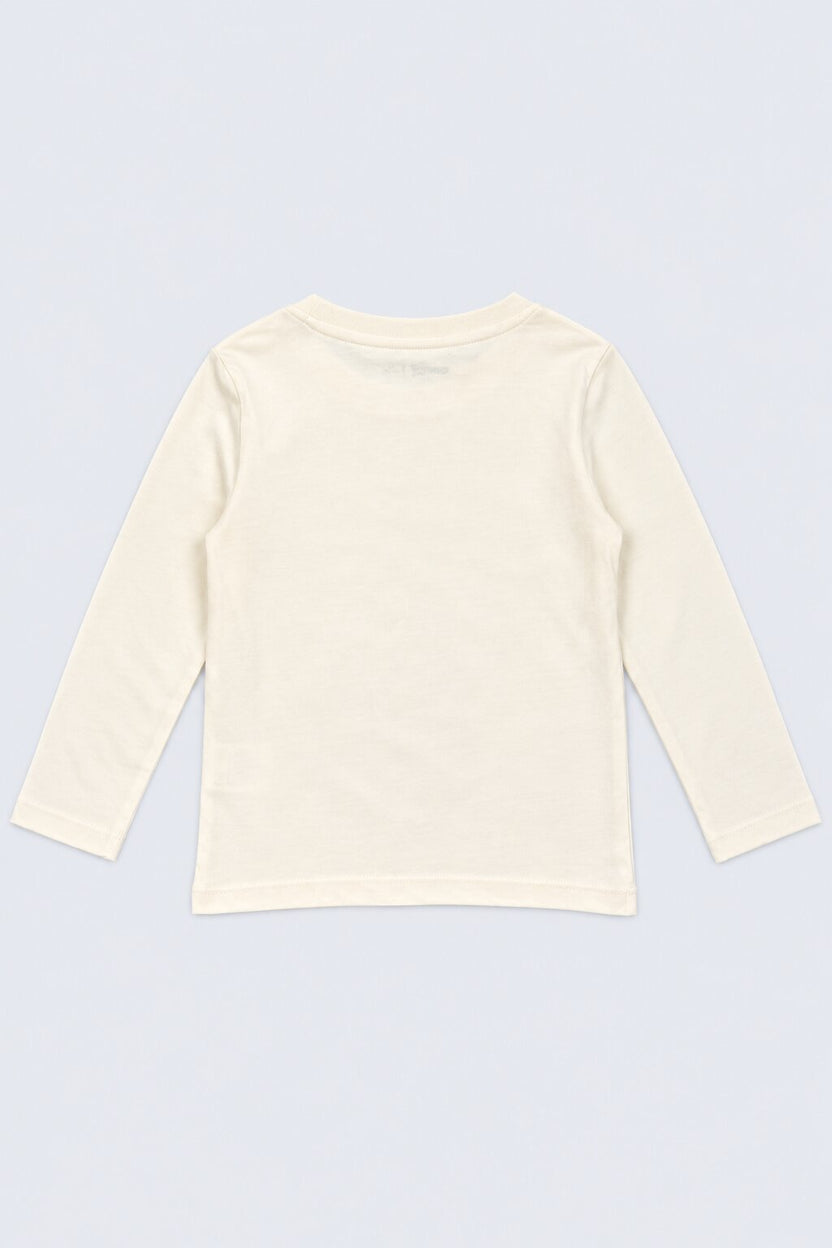 Girls Off White Dog Graphic T-Shirt - Image 4