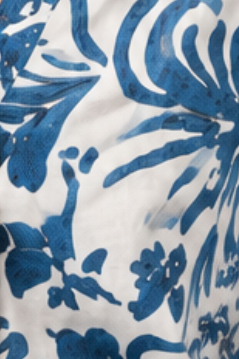 Womens Blue Floral Rayon Tunic - Image 8