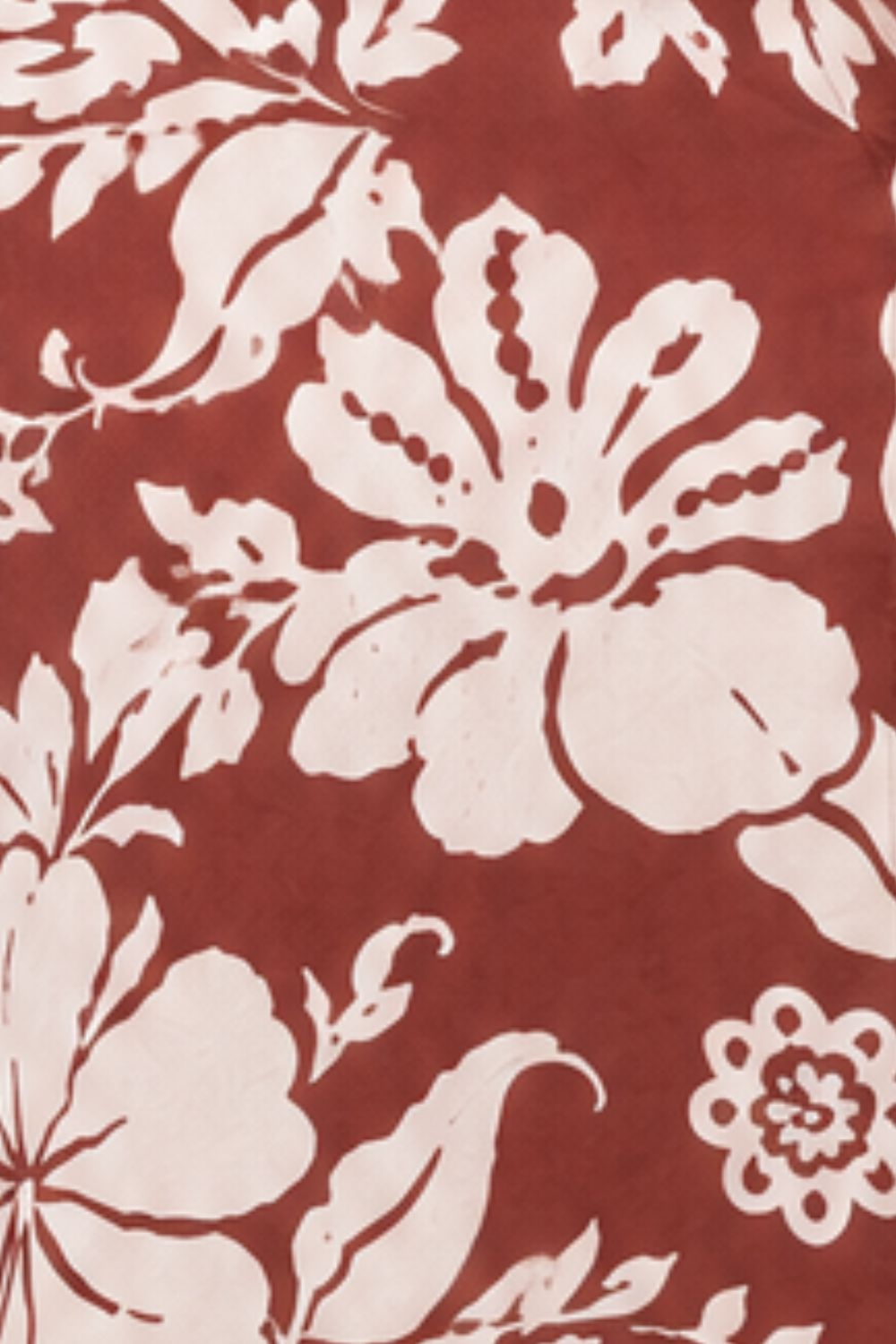Womens Brown Floral Rayon Tunic - Image 8