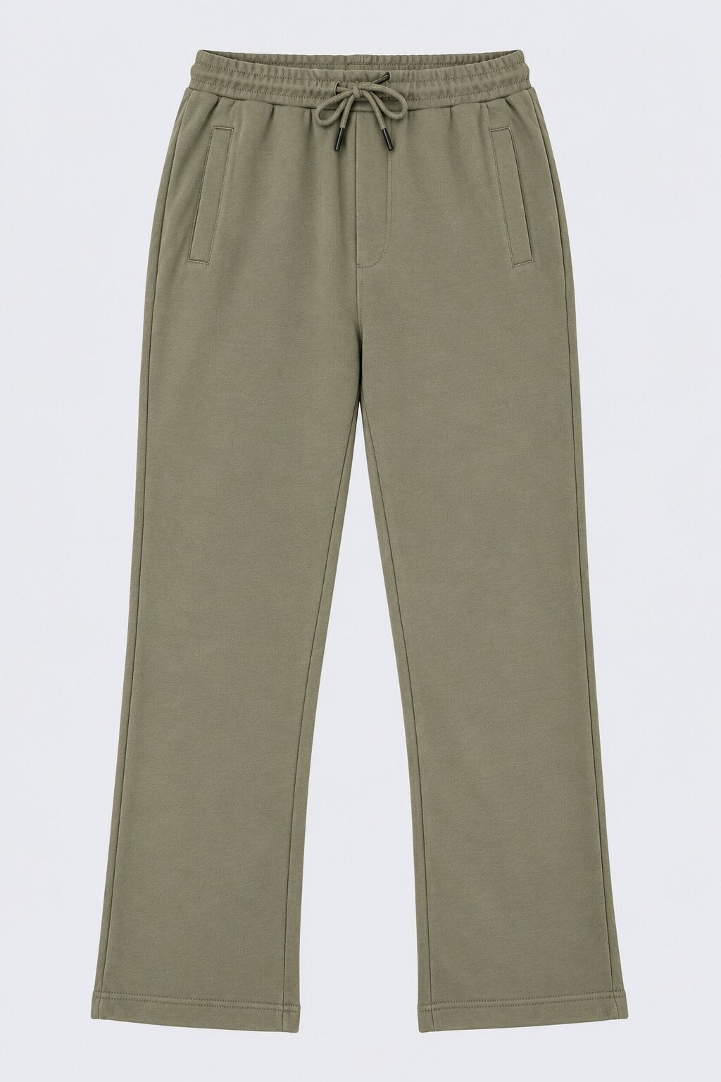 Mens Olive Relaxed Fit Joggers - Image 7