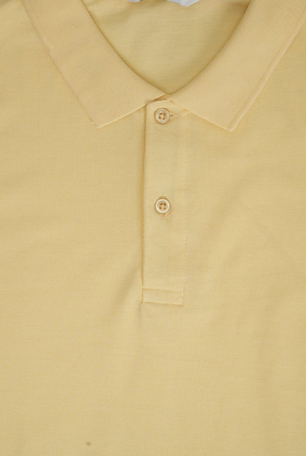 Mens Yellow Cotton Blend Regular Fit Polo - Image 8