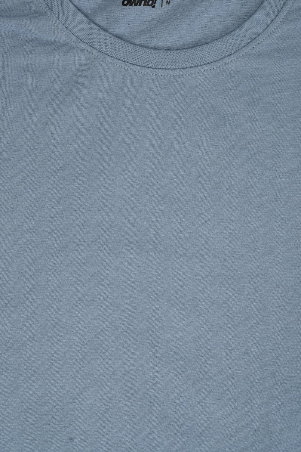 Mens Light Blue Cotton Regular Fit T-Shirt - Image 8