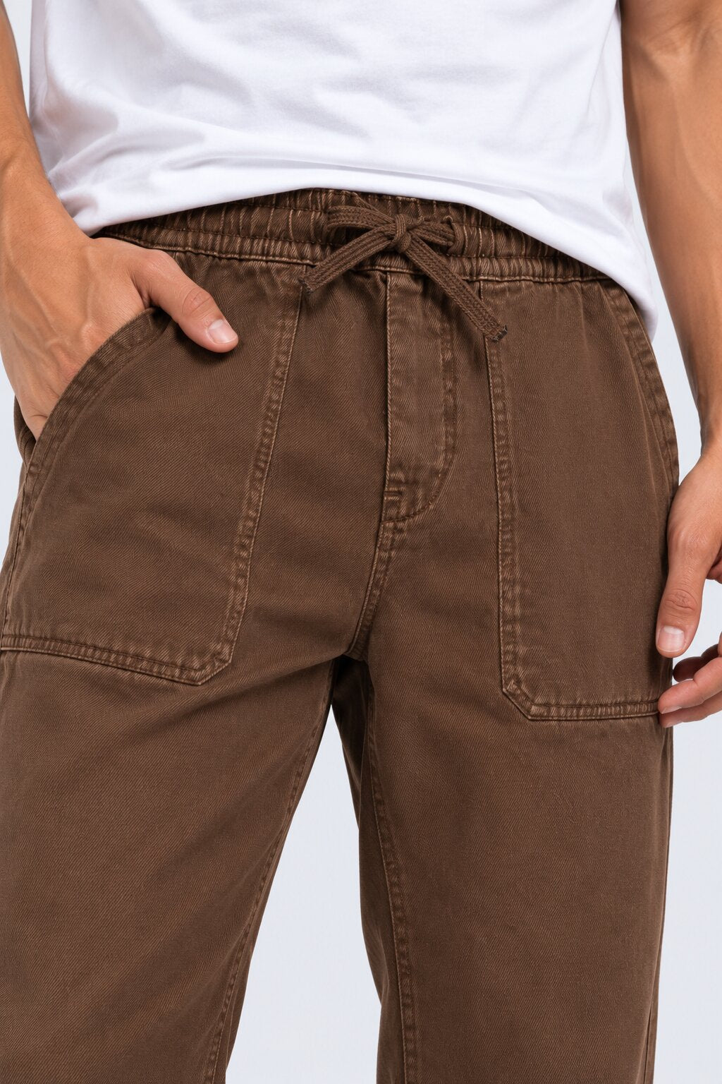 Mens Chocolate Regular Fit Jeans - Image 3