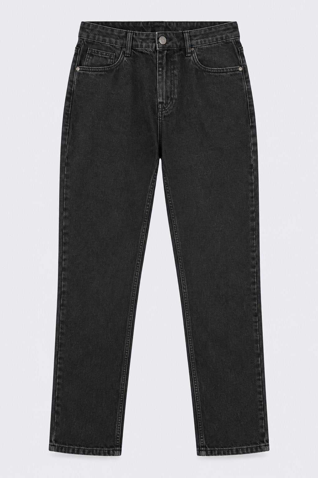 Mens Black Regular Fit Jeans - Image 7