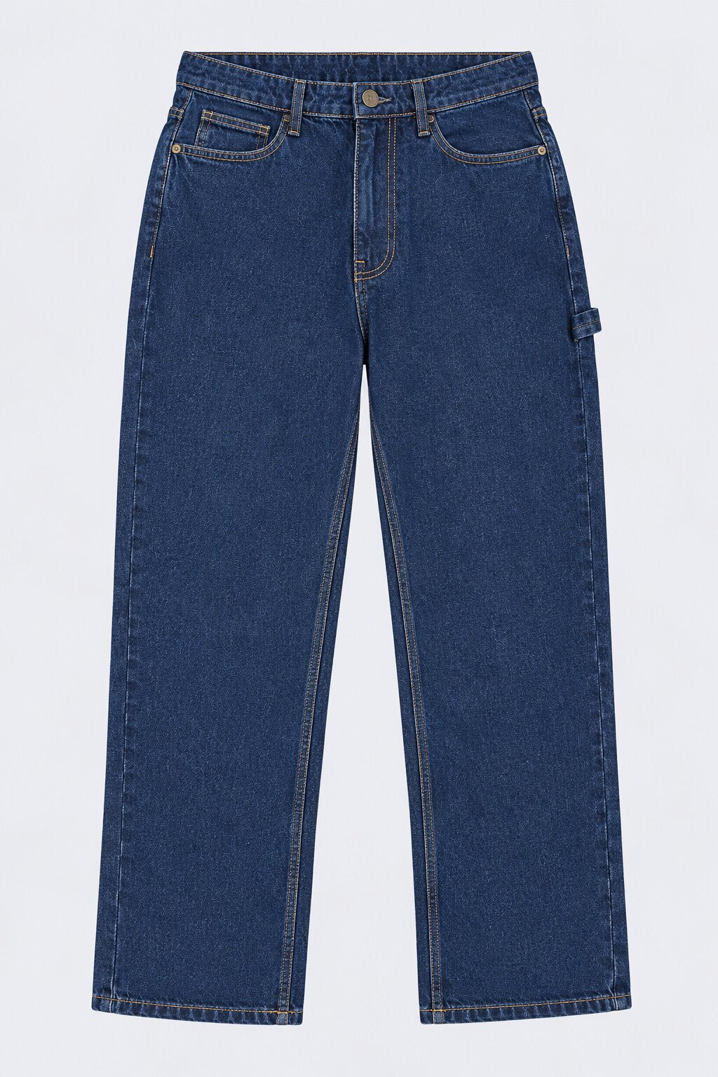 Mens Navy Carpenter Fit Jeans - Image 7