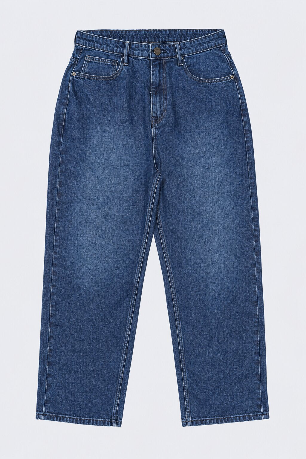 Mens Navy Baggy Fit Jeans With 5 Pocket - Image 7