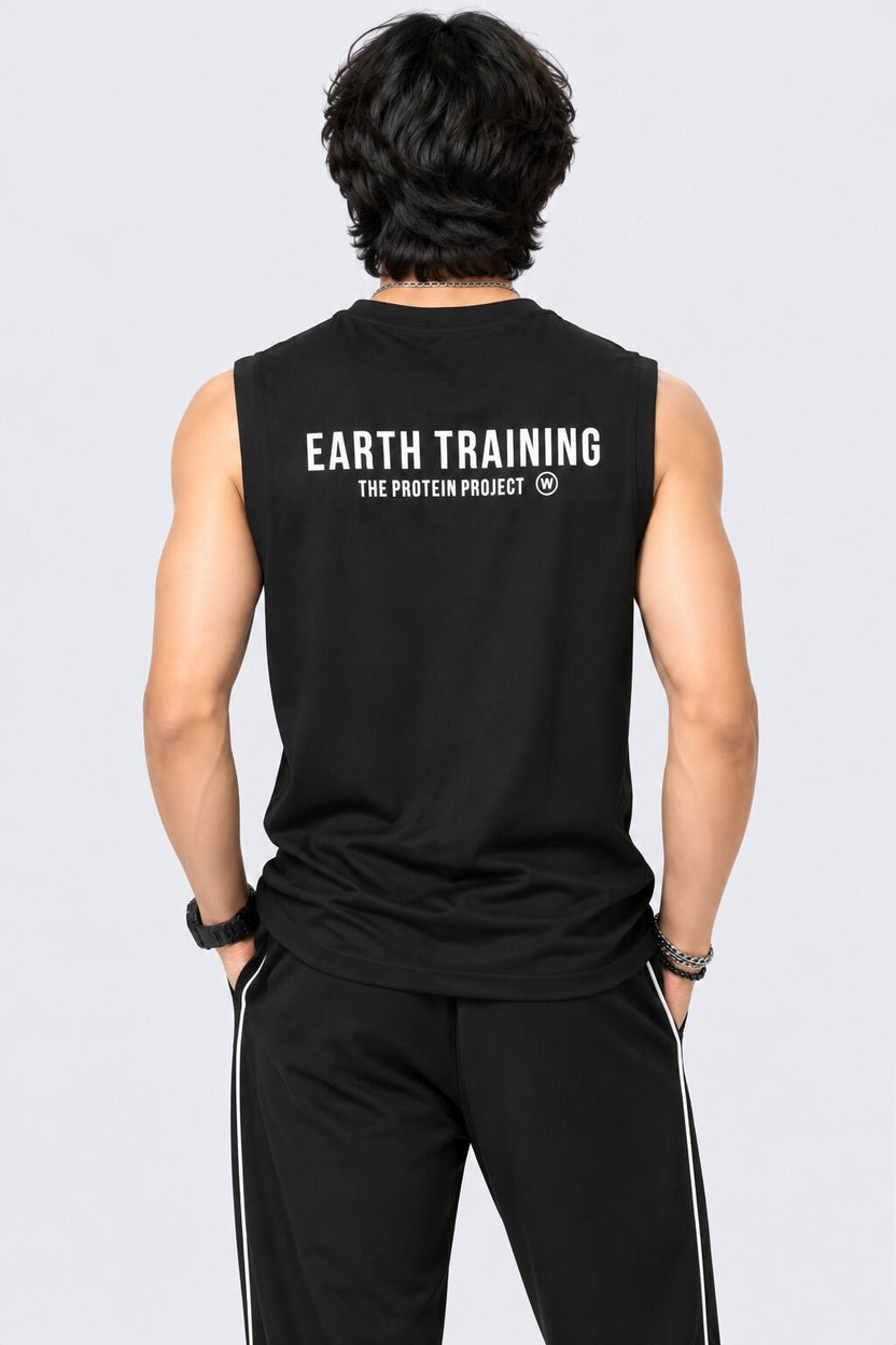 Mens Black Graphic Regular Fit T-Shirt - Image 5
