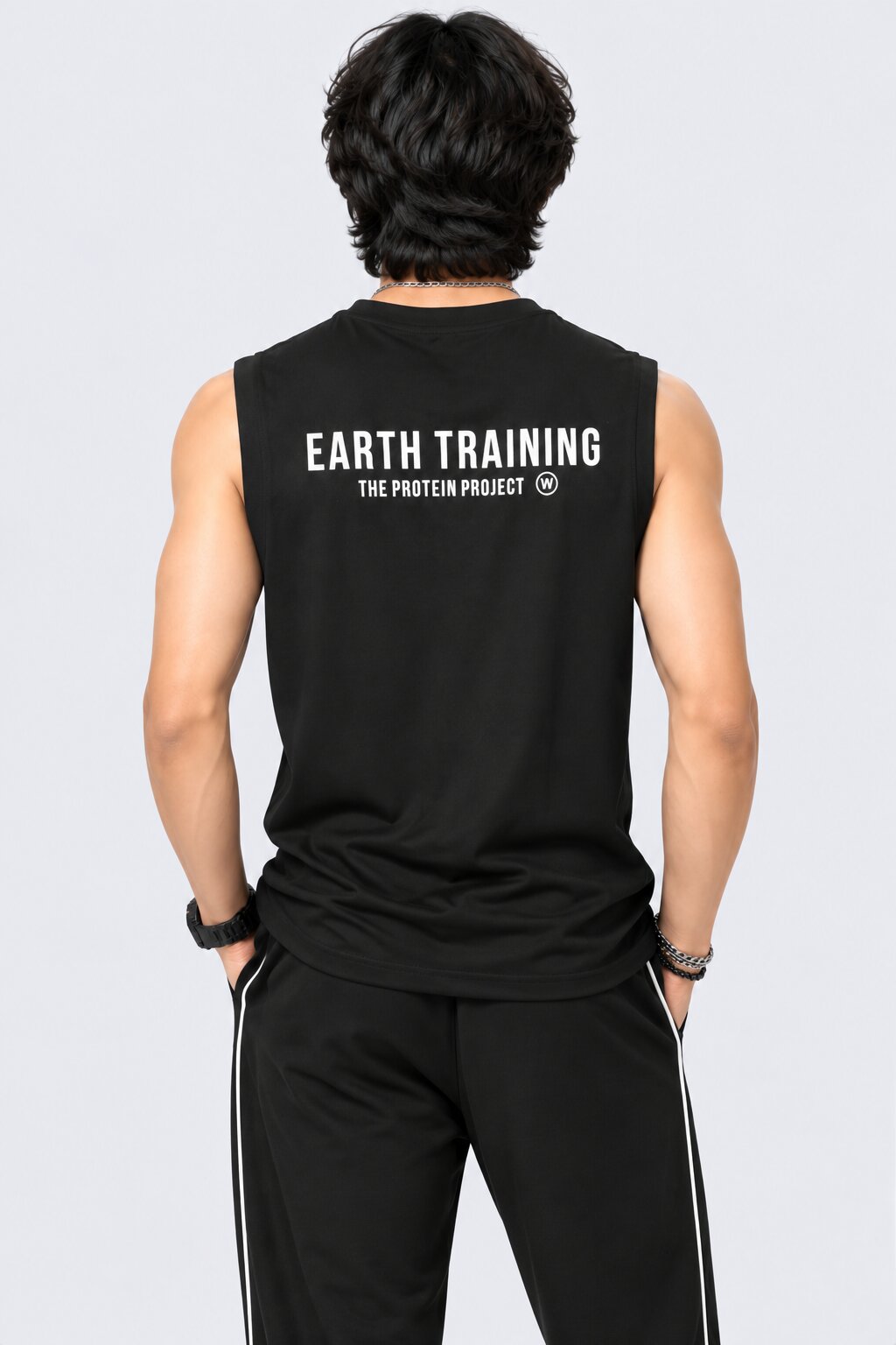 Mens Black Graphic Regular Fit T-Shirt - Image 5