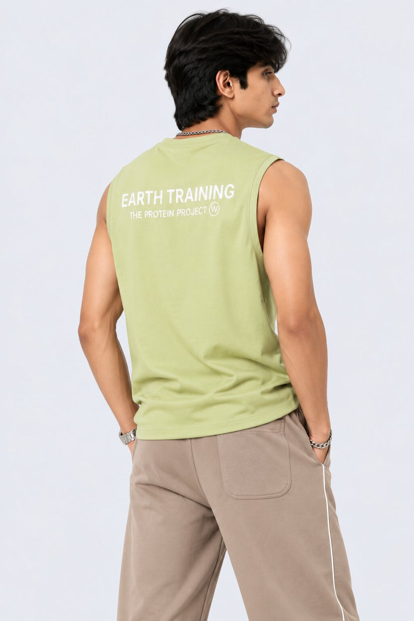 Mens Light Green Regular Fit T-Shirt - Image 5