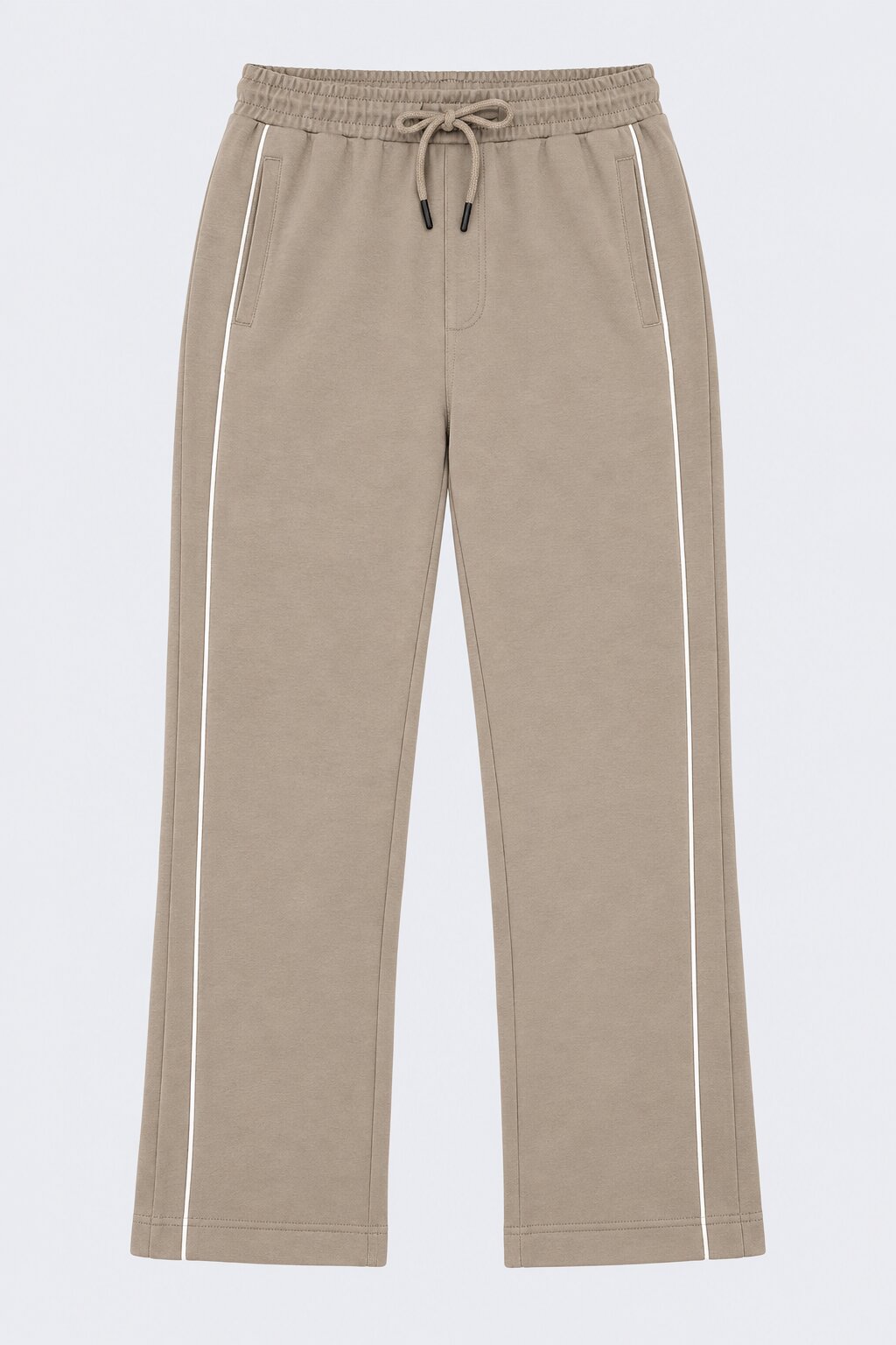 Mens Beige Relaxed Fit Track Pant - Image 7