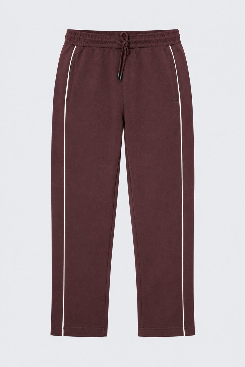 Mens Maroon Relaxed Fit Track Pant - Image 7