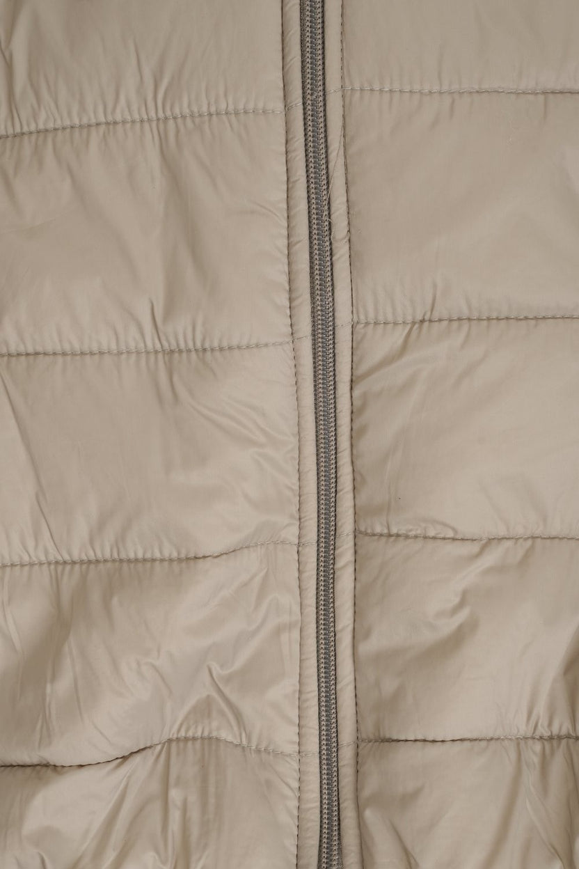 Mens Beige Winter Bomber Jacket - Image 8