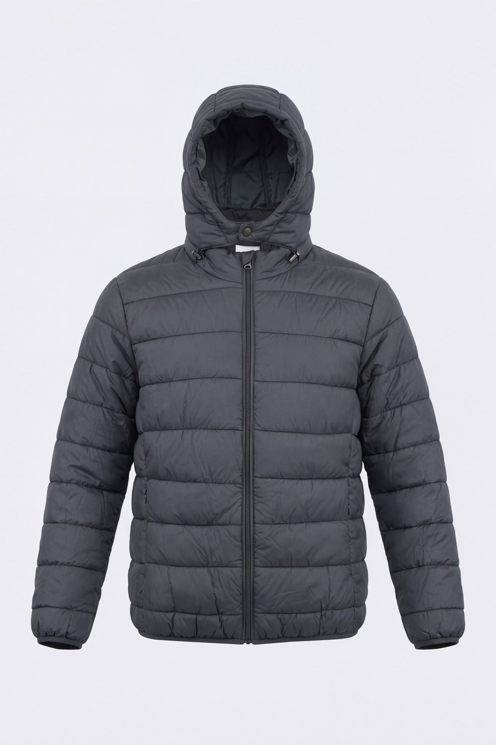 Mens Teal Hooded Winter Bomber Jacket - Image 7