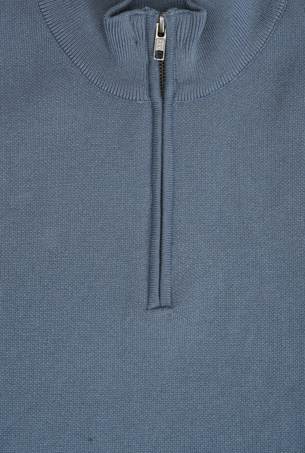 Mens Blue Cotton Blend Relaxed Fit Pullover - Image 8