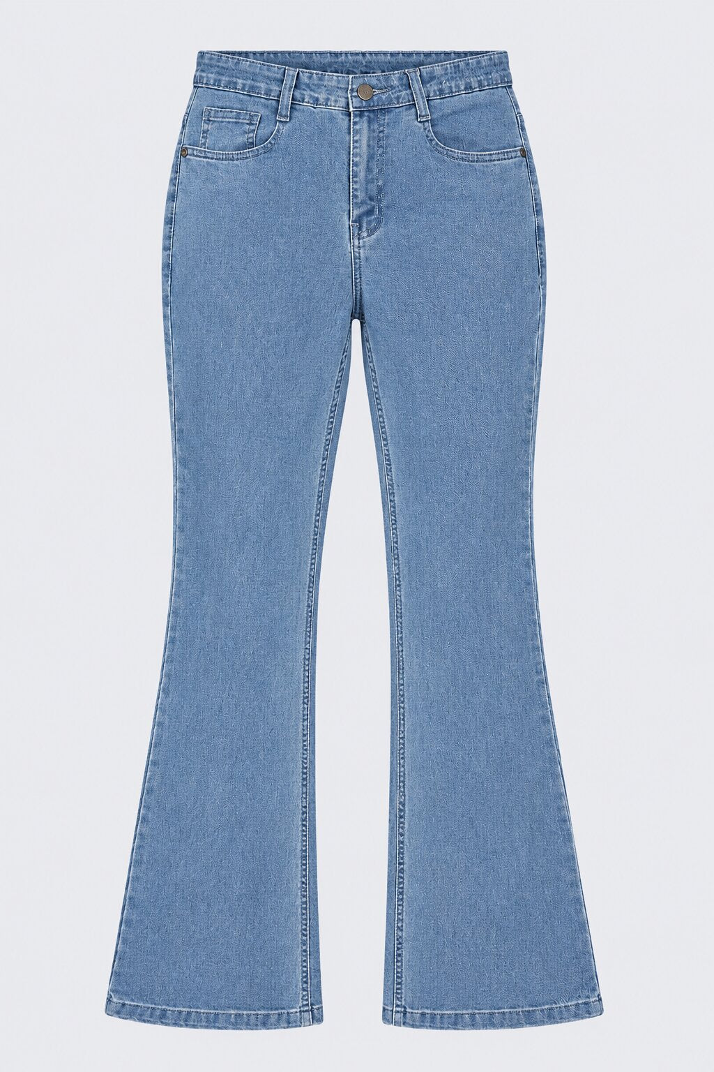 Womens Light Blue Bootcut Fit Jeans - Image 7