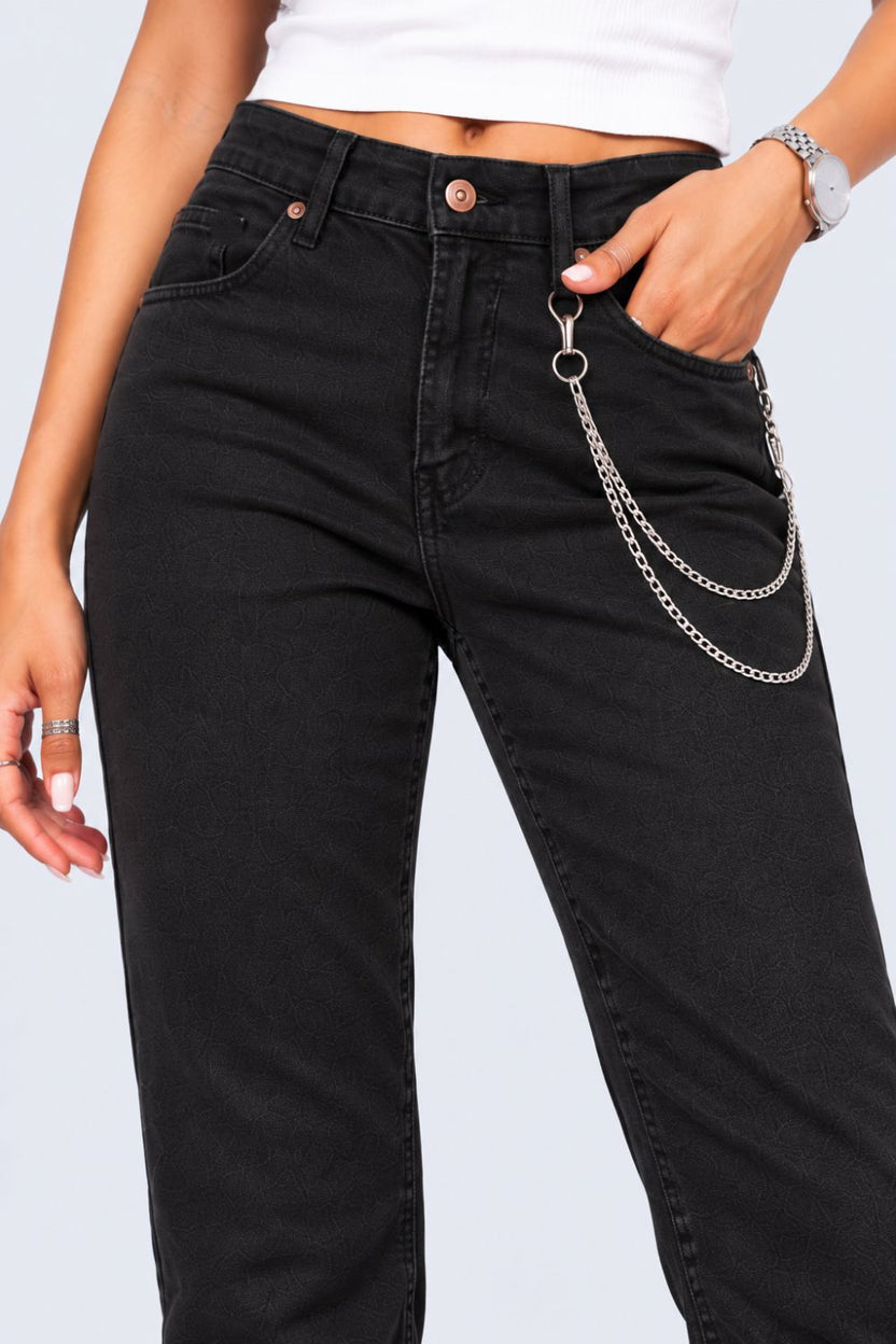 Womens Black Skinny Fit Jeans - Image 3