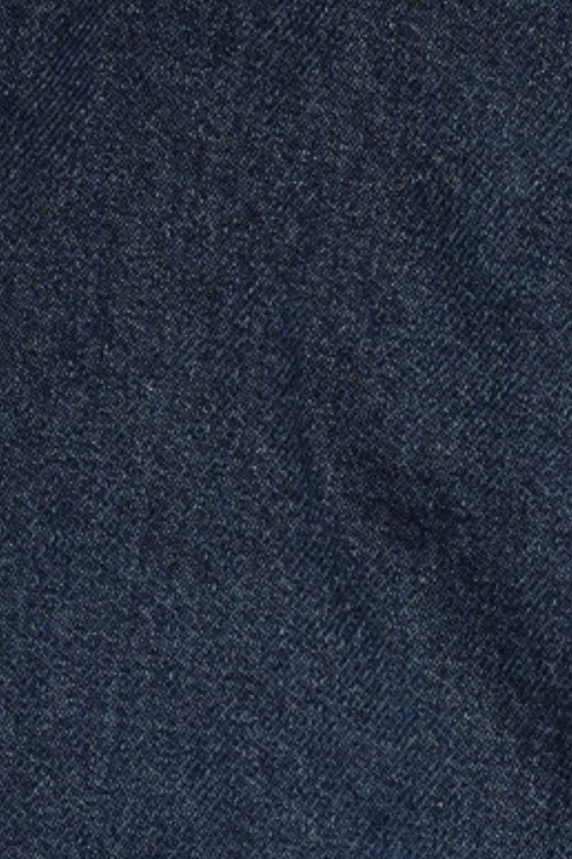 Womens Navy Barrel Fit Belted Jeans With 5 Pocket - Image 8