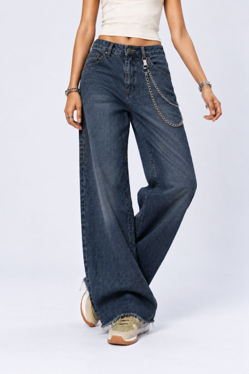 Womens Blue Regular Fit Jeans With 5 Pocket - Image 2