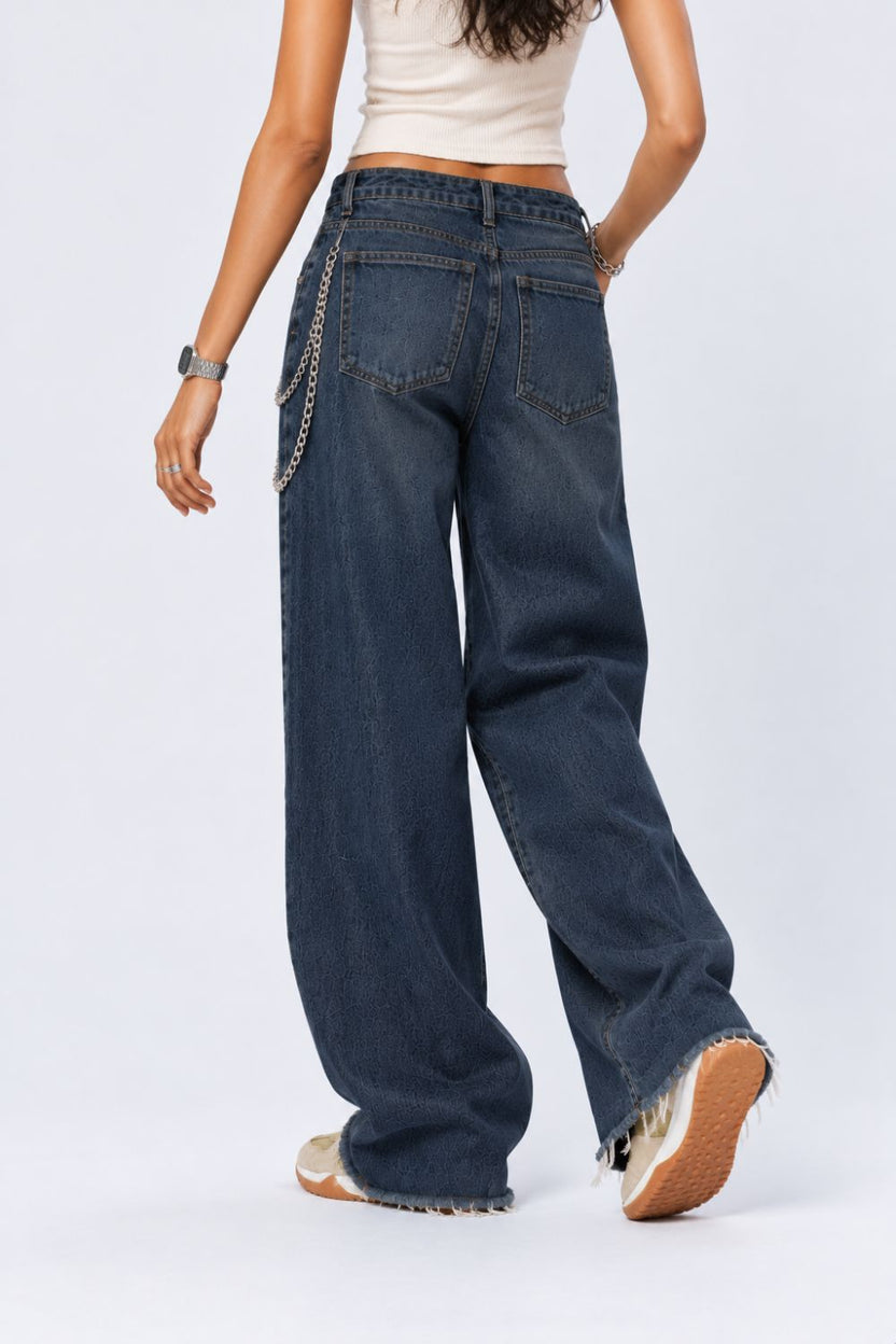 Womens Blue Regular Fit Jeans With 5 Pocket - Image 5