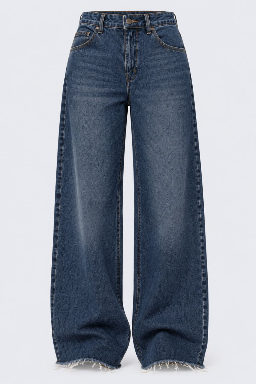 Womens Blue Regular Fit Jeans With 5 Pocket - Image 7