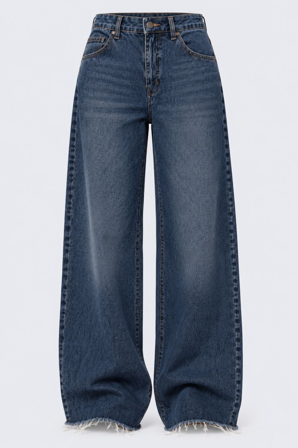 Womens Blue Regular Fit Jeans With 5 Pocket - Image 7