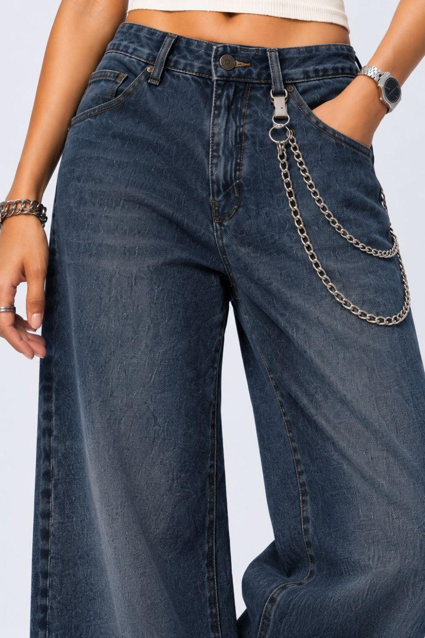 Womens Blue Regular Fit Jeans With 5 Pocket - Image 9