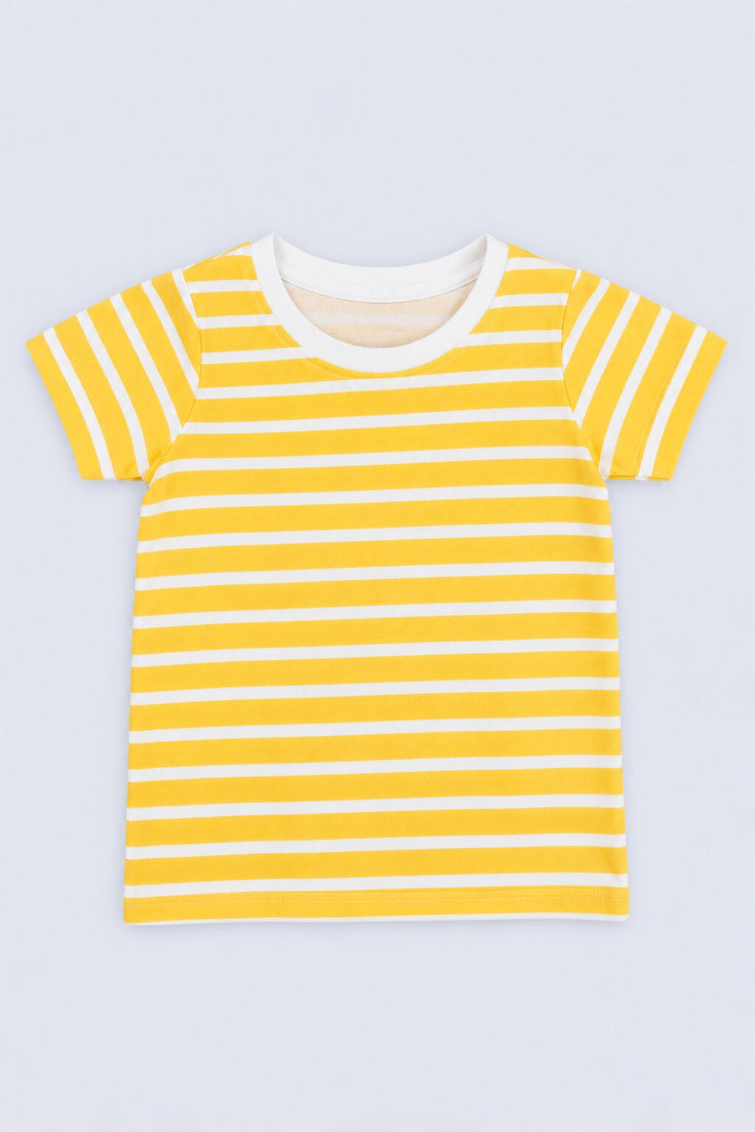 Infant Boys Beige and Yellow Lion Print Dungaree Set - Image 3