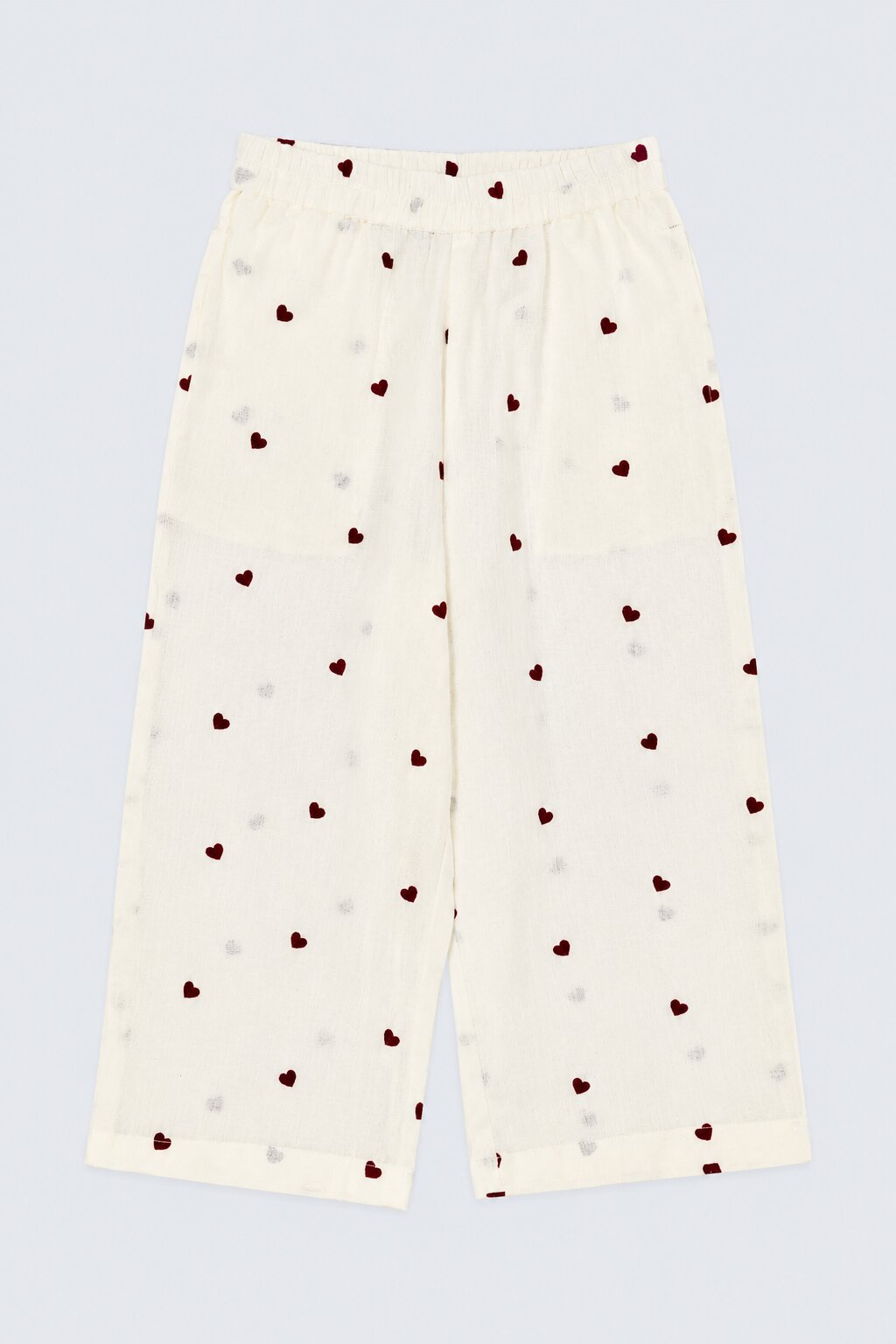 Girls Off White Heart Print Co-Ord Set - Image 5