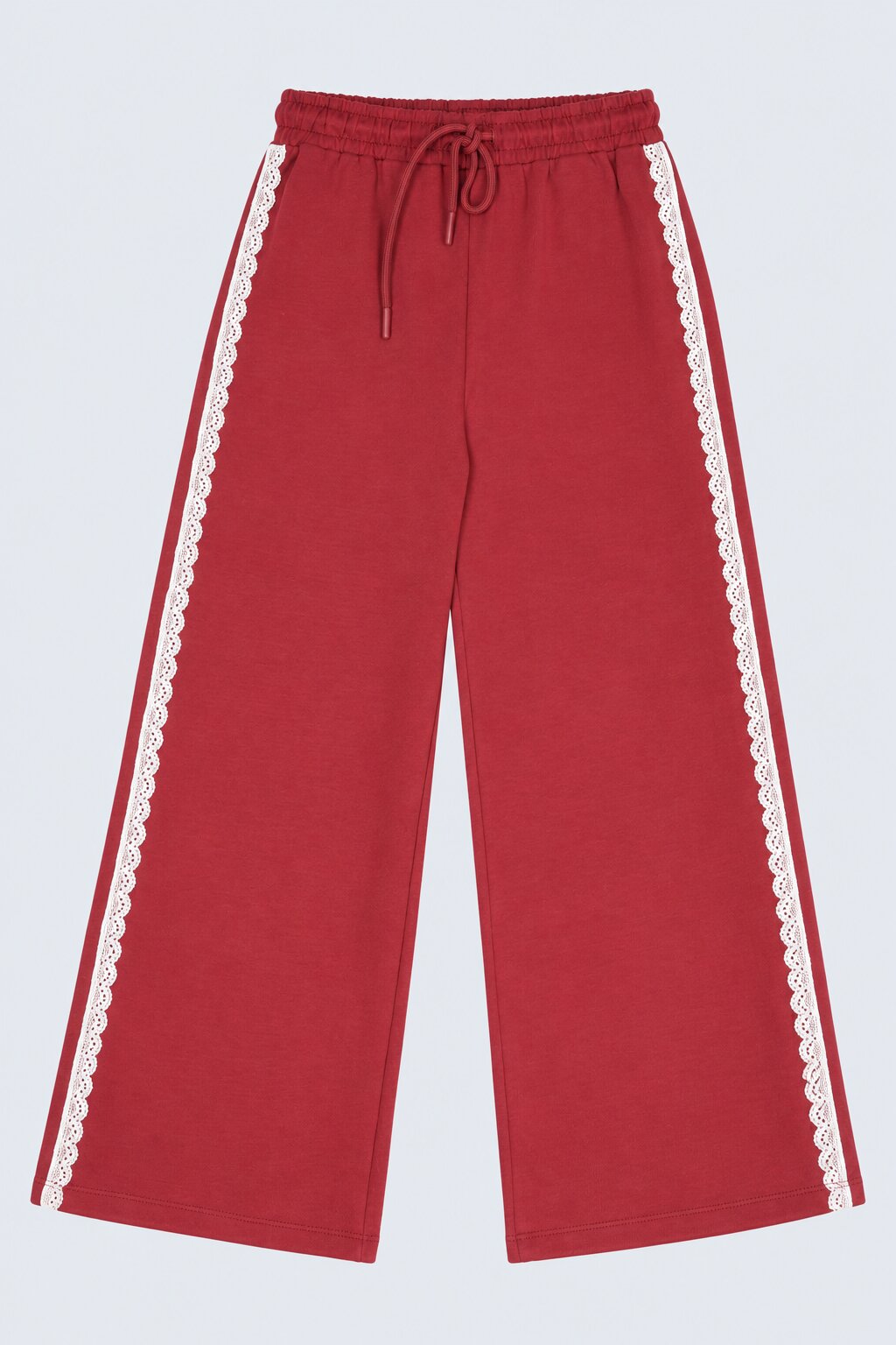 Tweens Girls Red Lace Detail Relaxed Fit Pant - Image 2