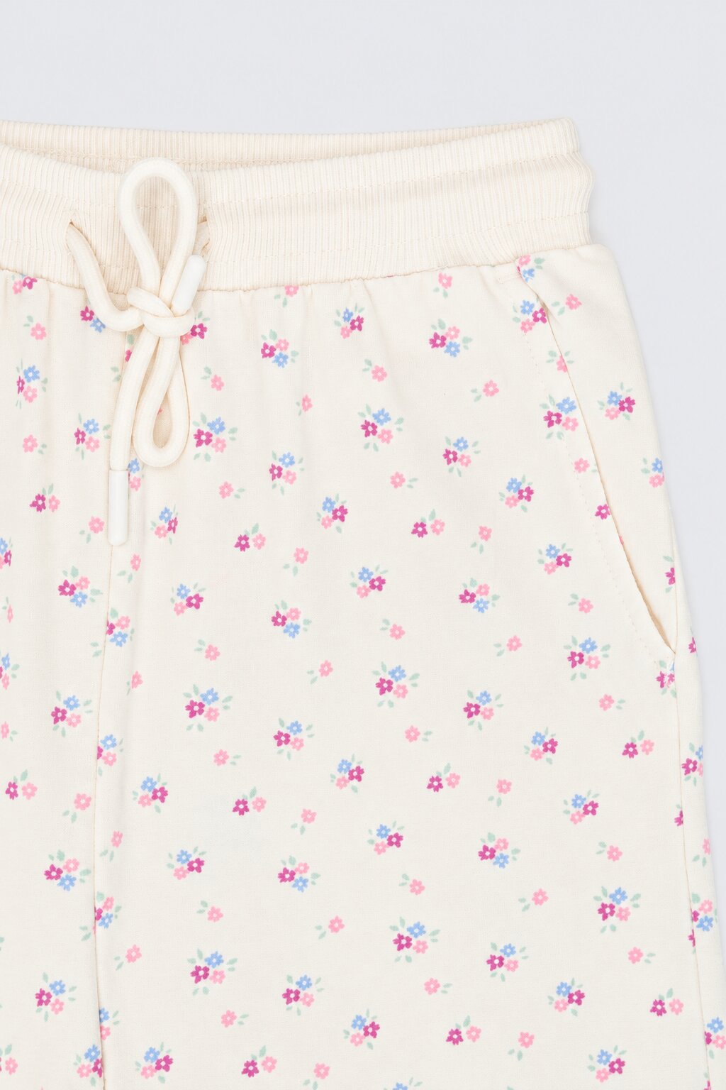 Tweens Girls Off White Floral Print Relaxed Fit Pant - Image 5