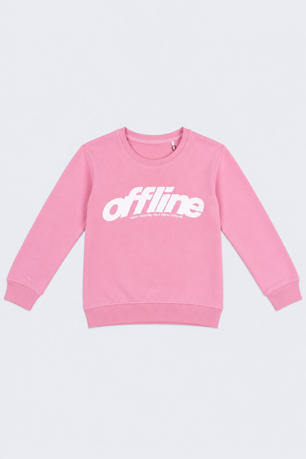 Tweens Girls Pink Typographic Print Sweatshirt - Image 2