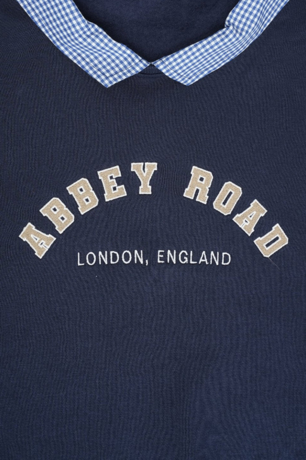 Mens Navy Typographic Sweatshirt - Image 8