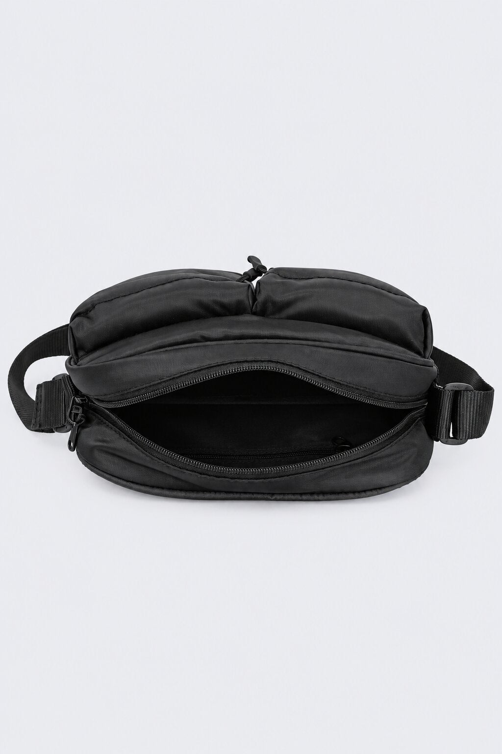 Womens Black Pocket Crossbody Bag - Image 4