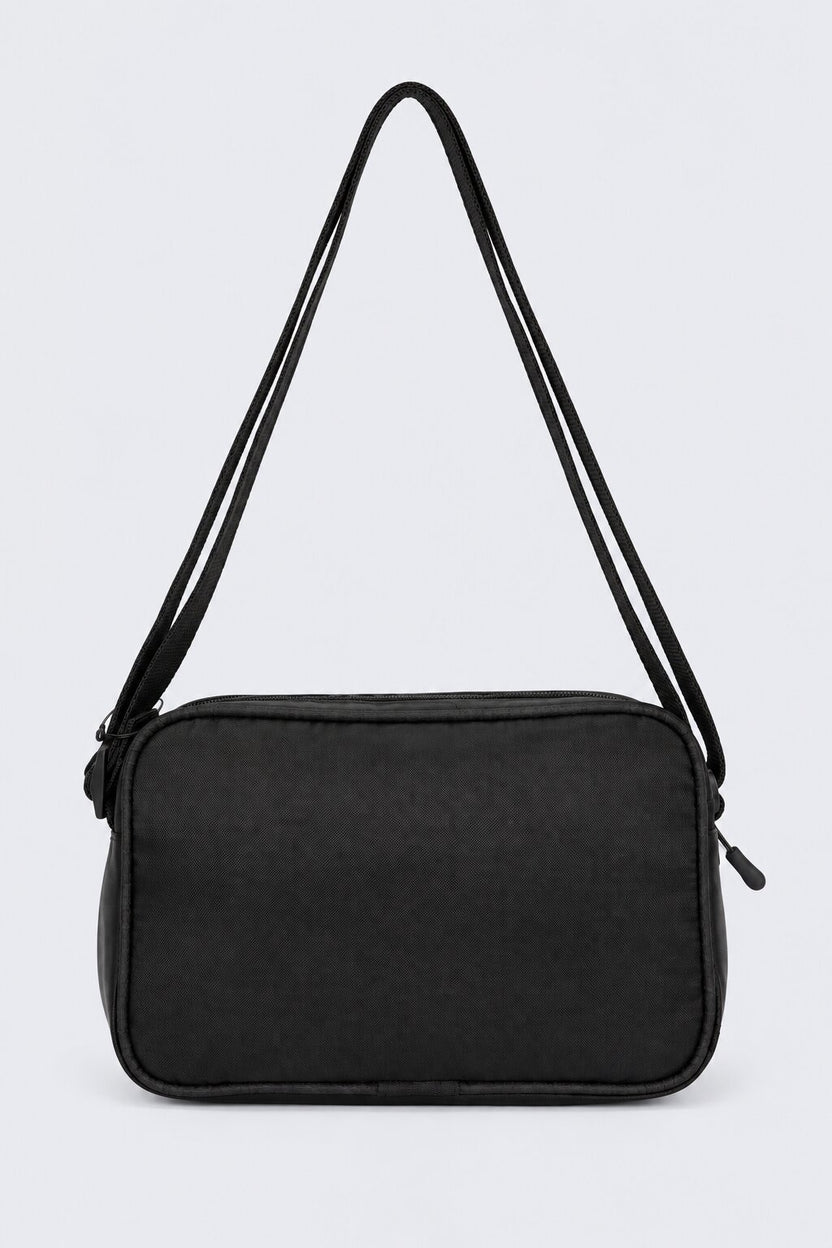 Womens Black Pocket Crossbody Bag - Image 5