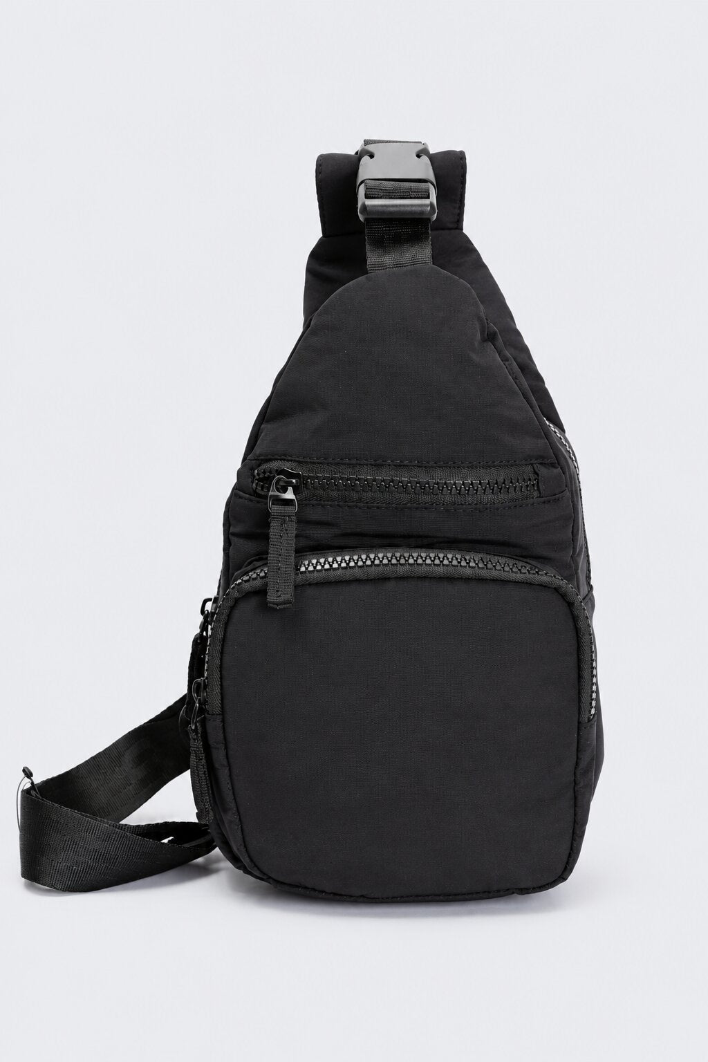 Womens Black Compact Utility Crossbody Bag - Image 2
