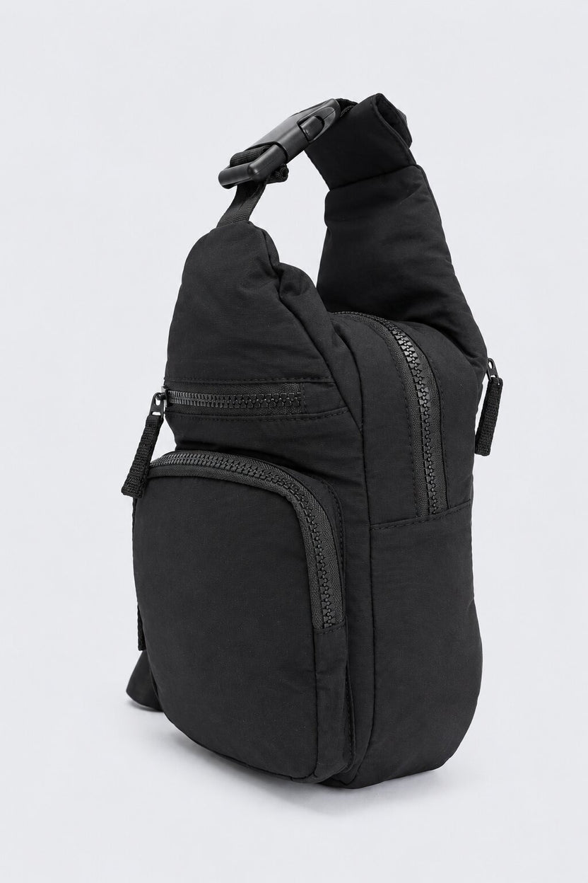 Womens Black Compact Utility Crossbody Bag - Image 3