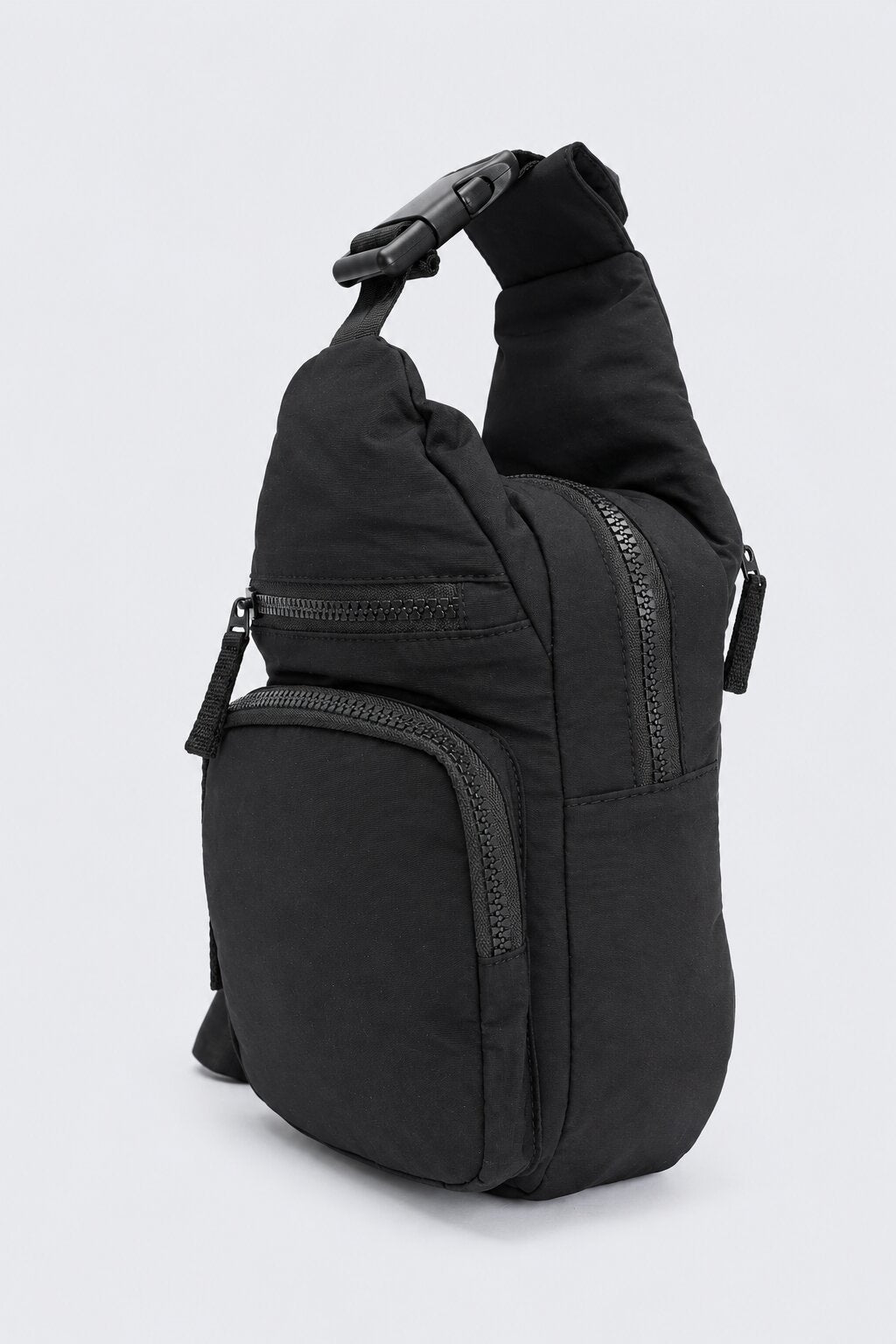 Womens Black Compact Utility Crossbody Bag - Image 3