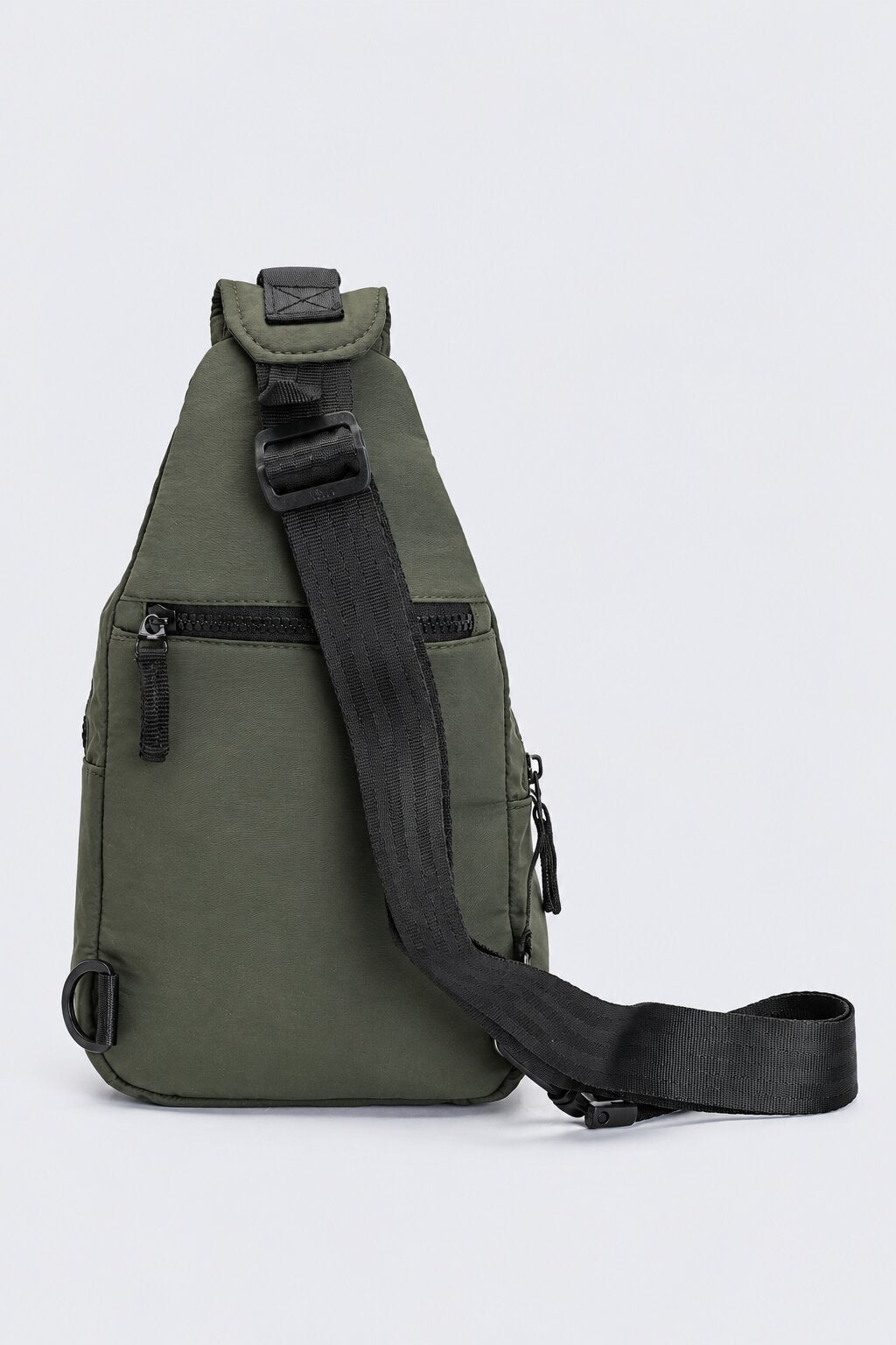Womens Olive Compact Utility Crossbody Bag - Image 3