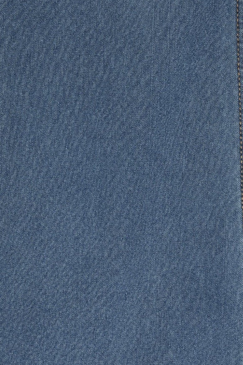 Womens Blue Regular Mini Flare Jeans - Image 8